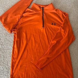 Under Armour Orange Quarter-Zip Pullover